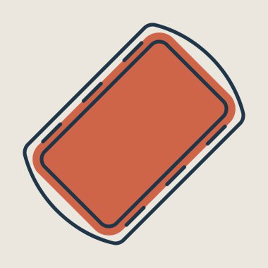 Fırın vektör ikonunda pişirme ve pişirme tepsisi. Mutfak aletleri. Yemek pişirme web sitesi tasarımı, logo, uygulama, UI için grafik sembolü