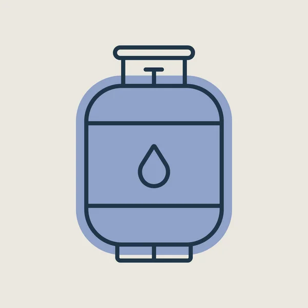 Isoliertes Symbol Für Propangasflaschen Grill Und Grill Zeichen Grafiksymbol Zum — Stockvektor