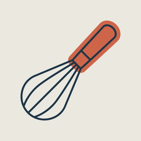 Balon Mieszania Wąsania Ikony Wektora Sprzęt Kuchenny Symbol Graficzny Gotowania — Wektor stockowy