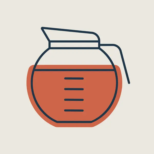 Εικονίδιο Φορέα Καφετιέρα Συσκευή Κουζίνας Γράφημα Σύμβολο Για Μαγείρεμα Web — Διανυσματικό Αρχείο