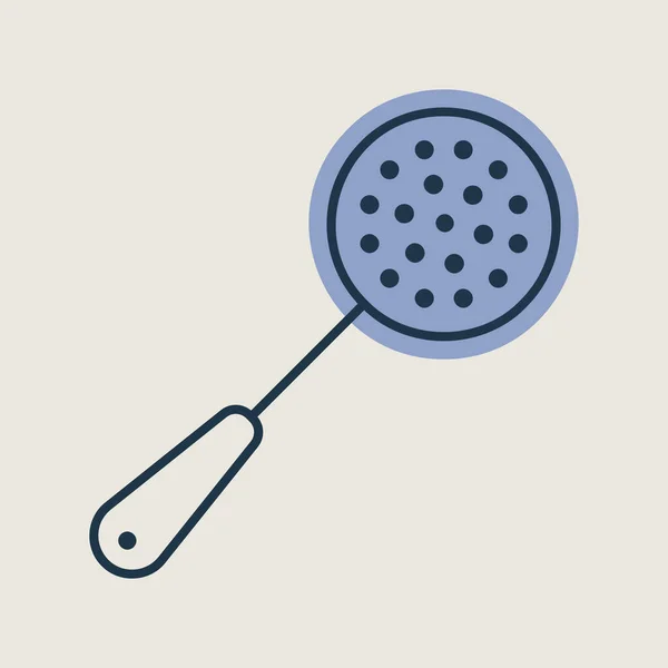 Abschäumendes Vektorsymbol Küchengerät Grafik Symbol Für Das Kochen Webseiten Design — Stockvektor
