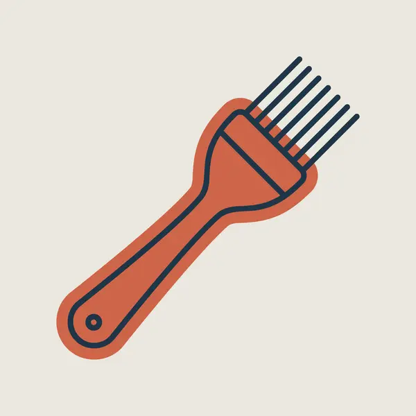 Silikonowa Ikona Wektora Szczotki Gotowania Urządzenia Kuchenne Symbol Graficzny Gotowania — Wektor stockowy