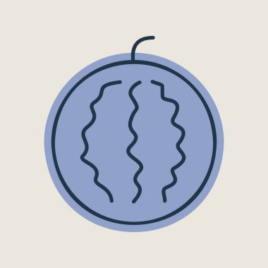 Watermelon isolated icon. Agriculture sign. Graph symbol for your web site design, logo, app, UI. Vector illustration, EPS10.