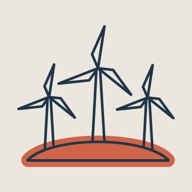 Yel değirmeni ikonu. Tarım işareti. Web sitenizin tasarımı için grafik sembolü, logo, uygulama, UI. Vektör illüstrasyonu, EPS10.