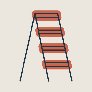 Bahçe merdivenleri, merdiven izole vektör ikonu. Tarım, bahçe ve bitkiler için grafik sembolü Web sitesi ve uygulama tasarımı, logo, uygulama, UI