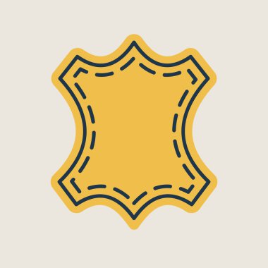 Deri izole edilmiş ikon. Çiftlik hayvanı işareti. Web sitenizin tasarımı için grafik sembolü, logo, uygulama, UI. Vektör illüstrasyonu