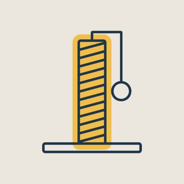 Kedi pençesi nokta vektör simgesi. Evcil hayvan işareti. Evcil hayvan ve veteriner web sitesi ve uygulama tasarımı, logo, uygulama, UI için grafik sembolü