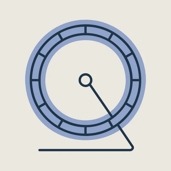 Hamster Wheel Vector Isolated Icon Pet Animal Sign Graph Symbol — Stockvektor