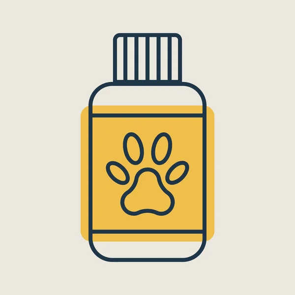 Pet Shampoo Vector Icon Pet Animal Sign Graph Symbol Pet — Stock Vector