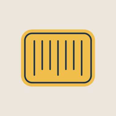 Barkod simgesi. E-ticaret tabelası. Web sitenizin tasarımı için grafik sembolü, logo, uygulama, UI. Vektör illüstrasyonu, EPS10.