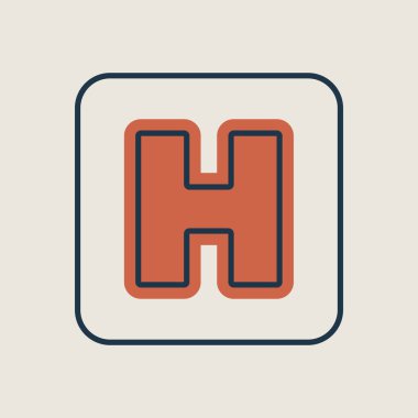 Hastane vektörü ikonu izole etti. İlaç ve sağlık sigortası, tıbbi destek işareti. Tıbbi web sitesi ve uygulama tasarımı için grafik sembolü, logo, uygulama, UI