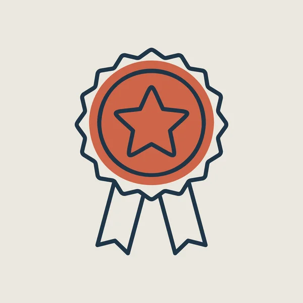 Lint Award Bestseller Flat Icon Bestseller Tag Verkoop Label Badge — Stockvector