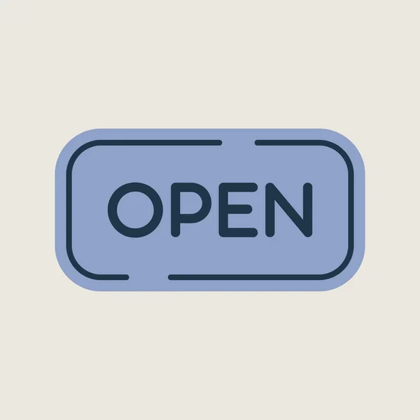 Open Het Vectoricoon Commerce Teken Grafiek Symbool Voor Website Ontwerp — Stockvector