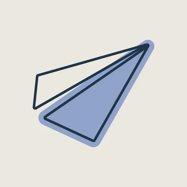 Pappersplan Meddelandeikon Handelsskylt Diagram Symbol För Din Webbplats Design Logotyp — Stock vektor