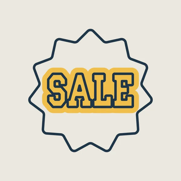 Sale Tag Flat Icon Commerce Sign Graph Symbol Your Web — Stockvektor