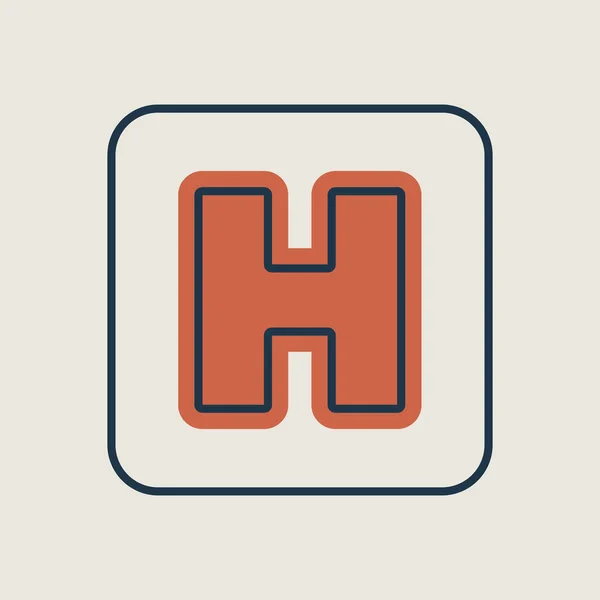 Больничный Вектор Изолированная Икона Медицина Здравоохранение Медицинская Поддержка Графический Символ — стоковый вектор