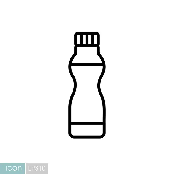 Ποτό Μπουκάλι Γιαούρτι Διάνυσμα Εικονίδιο Σήμανση Γαλακτοκομικών Προϊόντων Γράφημα Σύμβολο — Διανυσματικό Αρχείο