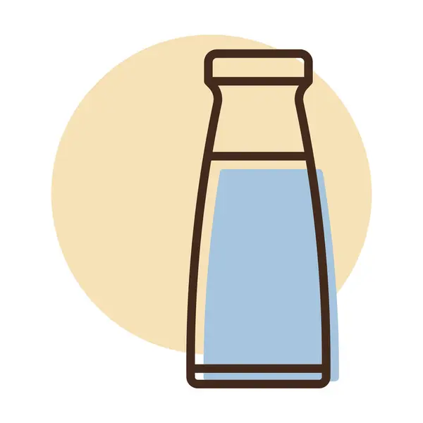 Εικονίδιο Φορέα Μπουκάλι Γάλα Σήμανση Γαλακτοκομικών Προϊόντων Γράφημα Σύμβολο Για — Διανυσματικό Αρχείο