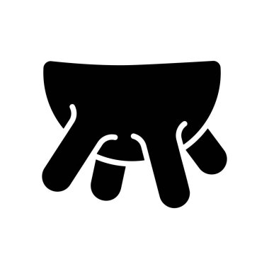 İnek memesi vektör simgesi. Süt ürünleri tabelası. Yemek pişirme web sitesi ve uygulama tasarımı, logo, uygulama, UI için grafik sembolü