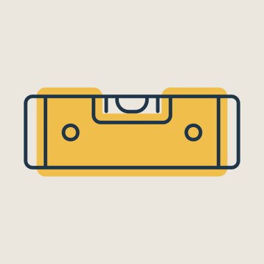 Kabarcık düzeyi vektör simgesi. İnşaat, onarım ve inşaat. Web sitenizin tasarımı için grafik sembolü, logo, uygulama, UI