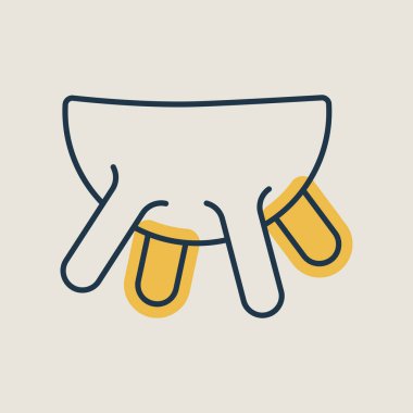 İnek memesi vektör simgesi. Süt ürünleri tabelası. Yemek pişirme web sitesi ve uygulama tasarımı, logo, uygulama, UI için grafik sembolü