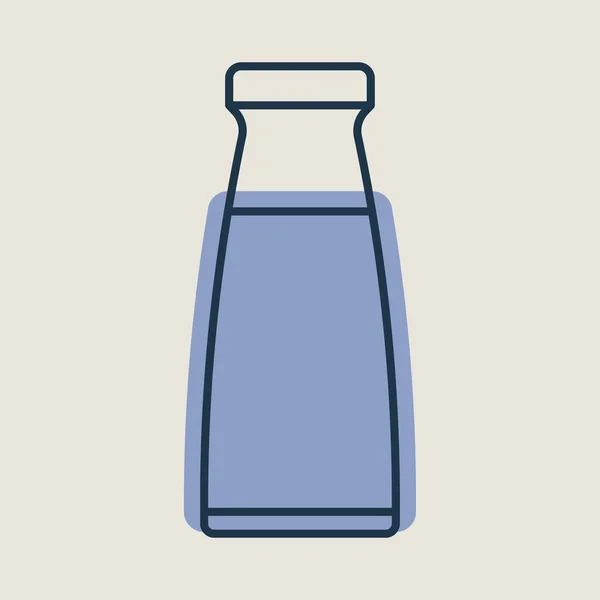 Εικονίδιο Φορέα Μπουκάλι Γάλα Σήμανση Γαλακτοκομικών Προϊόντων Γράφημα Σύμβολο Για — Διανυσματικό Αρχείο