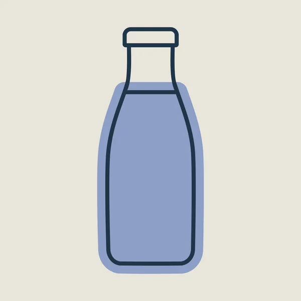 Φιάλη Γάλακτος Διάνυσμα Εικονίδιο Σήμανση Γαλακτοκομικών Προϊόντων Γράφημα Σύμβολο Για — Διανυσματικό Αρχείο