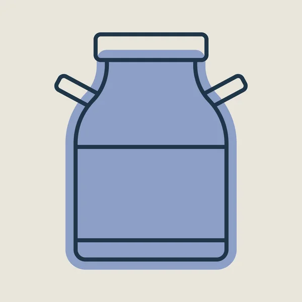 Εικονίδιο Διανυσματικού Κυλίνδρου Σήμανση Γαλακτοκομικών Προϊόντων Γράφημα Σύμβολο Για Μαγείρεμα — Διανυσματικό Αρχείο