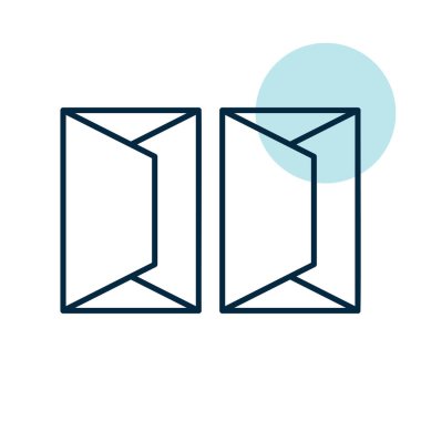 İçinde süzme peynir vektör simgesi olan kağıt paket. Süt ürünleri tabelası. Yemek pişirme web sitesi ve uygulama tasarımı, logo, uygulama, UI için grafik sembolü