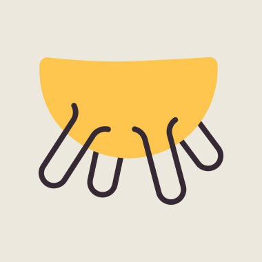 İnek memesi vektör simgesi. Süt ürünleri tabelası. Yemek pişirme web sitesi ve uygulama tasarımı, logo, uygulama, UI için grafik sembolü