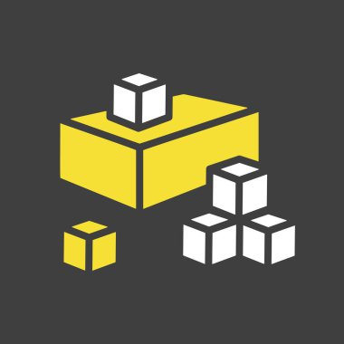 Peynirli çedar, koyu arkaplan ikon vektöründe aperatif. Süt ürünleri tabelası. Yemek pişirme web sitesi ve uygulama tasarımı, logo, uygulama, UI için grafik sembolü