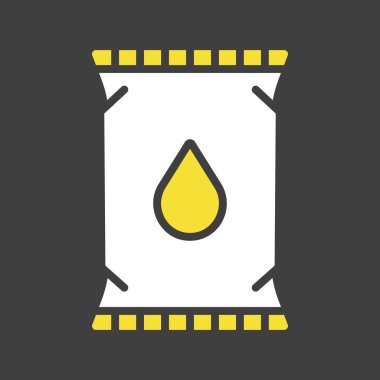 Koyu arkaplan simgesinde süt vektörü için plastik ambalaj. Süt ürünleri tabelası. Yemek pişirme web sitesi ve uygulama tasarımı, logo, uygulama, UI için grafik sembolü