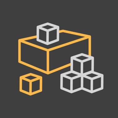 Peynirli çedar, koyu arkaplan ikon vektöründe aperatif. Süt ürünleri tabelası. Yemek pişirme web sitesi ve uygulama tasarımı, logo, uygulama, UI için grafik sembolü