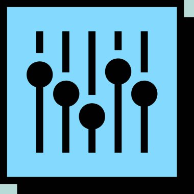 Eşitleyici vektör neo-gaddarlık simgesini izole etti. Müzik ses dalgası sembolü. Müzik ve ses web sitesi için grafik sembolü ve uygulama tasarımı, logo, uygulama, UI