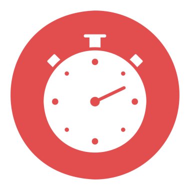 Kronometreyi durdur ya da zamanlayıcı vektör simgesini durdur. Fitness ve kilo kaybı web sitesi için grafik sembolü ve uygulama tasarımı, logo, uygulama, UI