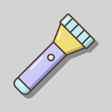 El feneri vektörü ikonu izole etti. Kamp ve yürüyüş işareti. Seyahat ve turizm web sitesi ve uygulama tasarımı, logo, uygulama, UI için grafik sembolü