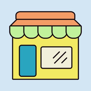 Öndeki izole simgeyi sakla. E-ticaret tabelası. Web sitenizin tasarımı için grafik sembolü, logo, uygulama, UI. Vektör illüstrasyonu, EPS10.