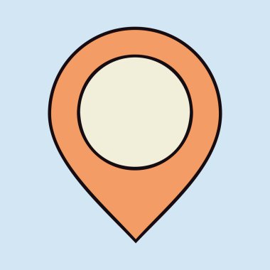 Pin haritası vektör simgesi. Harita işaretleyici. Harita işaretleyicileri. E-ticaret tabelası. Web sitenizin tasarımı için grafik sembolü, logo, uygulama, UI. Vektör illüstrasyonu, EPS10.