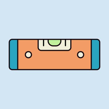 Kabarcık düzeyi vektör simgesi. İnşaat, onarım ve inşaat. Web sitenizin tasarımı için grafik sembolü, logo, uygulama, UI