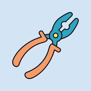 Kerpeten vektör düz simgesi. İnşaat, onarım ve inşaat. Web sitenizin tasarımı için grafik sembolü, logo, uygulama, UI