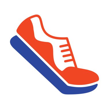Koşu ayakkabıları vektör katı simgesi. Fitness, spor ve spor tabelası. Fitness ve kilo kaybı web sitesi için grafik sembolü ve uygulama tasarımı, logo, uygulama, UI