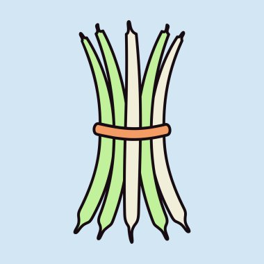 Yeşil fasulye katmanları izole edilmiş vektör ikonu. Sebze işareti. Gıda ve içecek web sitesi için grafik sembolü, uygulama tasarımı, mobil uygulamalar ve yazdırma ortamı, logo, UI