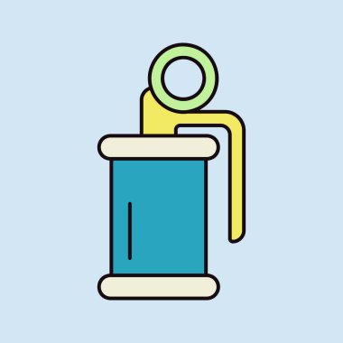 Hand flash grenade of special forces vector isolated icon. Police explosive. Weapon sign. Graph symbol for your web site design, logo, app, UI