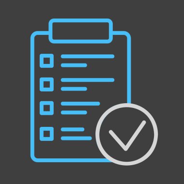 Ay planlaması, yapılacaklar listesi, Koyu arkaplan simgesinde işaretleme vektörü ile zaman yönetimi. Fitness ve kilo kaybı web sitesi için grafik sembolü ve uygulama tasarımı, logo, uygulama, UI