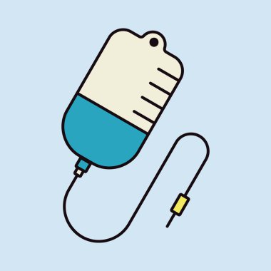 Tıbbi damlalar sağlık vektörü düz simge. İlaç ve tıbbi destek işareti. Tıbbi web sitesi ve uygulama tasarımı için grafik sembolü, logo, uygulama, UI