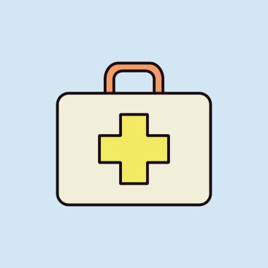 İlk yardım çocuk vektör düz simgesi. İlaç ve sağlık sigortası, tıbbi destek işareti. Tıbbi web sitesi ve uygulama tasarımı için grafik sembolü, logo, uygulama, UI