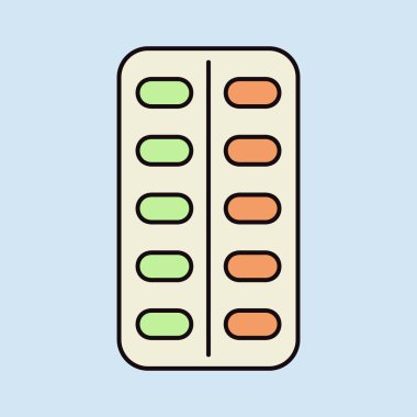 Haplar vektör düz simgesini soyar. İlaç ve sağlık sigortası, tıbbi destek işareti. Tıbbi web sitesi ve uygulama tasarımı için grafik sembolü, logo, uygulama, UI