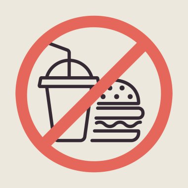 Fast food ve içecek ikonu yok. Fitness ve kilo kaybı web sitesi için grafik sembolü ve uygulama tasarımı, logo, uygulama, UI