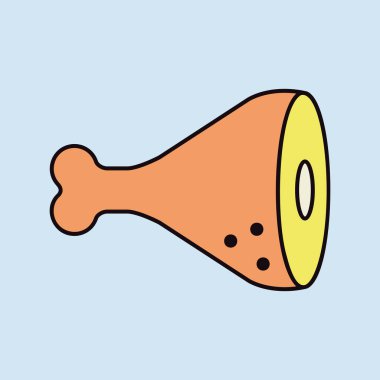 Domuz tavlası vektör düz ikon yiyecek eti. Barbekü ve bbq ızgara tabelası. Yemek pişirme web sitesi ve uygulama tasarımı, logo, uygulama, UI için grafik sembolü