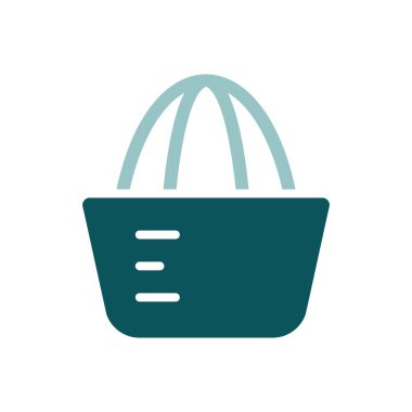 Limon sıkma vektör simgesi. Mutfak aletleri. Yemek pişirme web sitesi tasarımı, logo, uygulama, UI için grafik sembolü